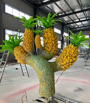 Fiberglass Plant Sculpture