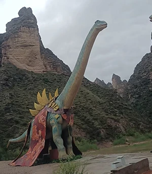 Theme park concrete cartoon sculptures